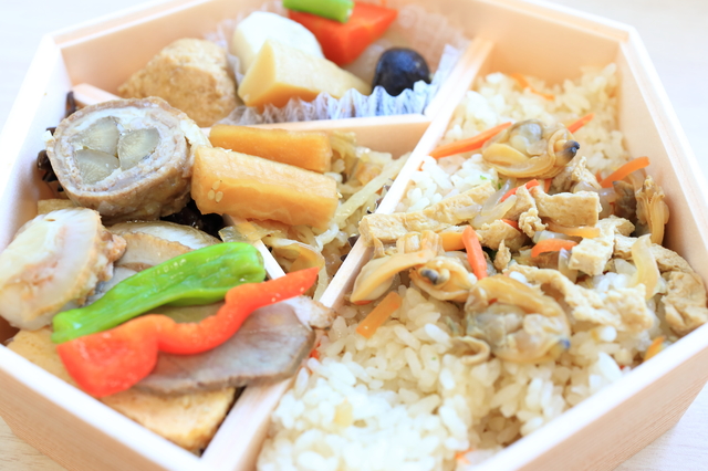 北海道有機野菜と有機玄米の弁当